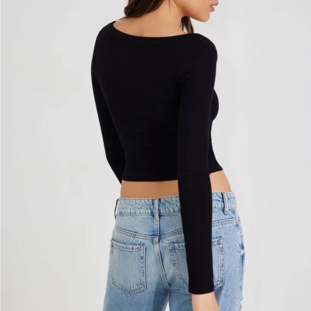 Garage Pamela Long Sleeve Scoop Neck (XS)